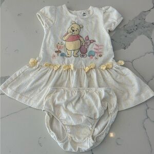 Disney Baby Winnie The Pooh Dress and Diaper Cover!